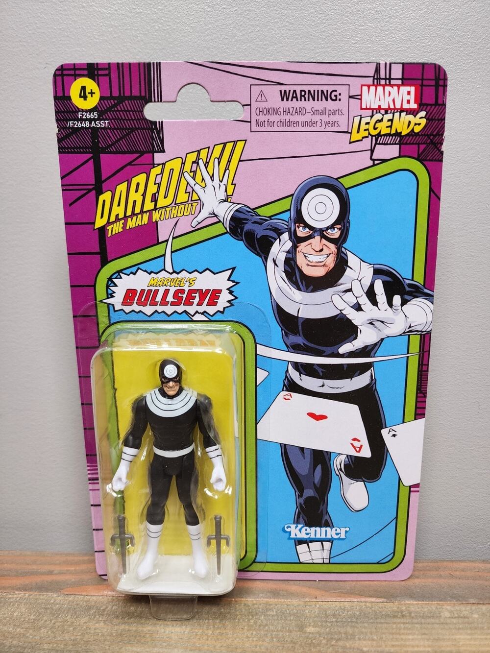 Marvel Retro Series Bullseye 3.75 Inch Action Figure on Cardback